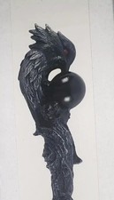 Gothic raven wand 24cm black - gothic,