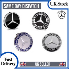 4 x Black Mercedes Benz 75mm