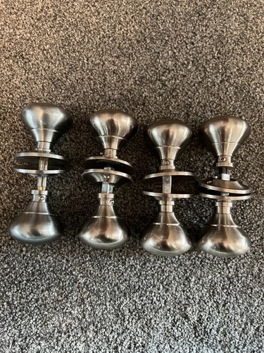 Pair solid brass mushroom - solid,