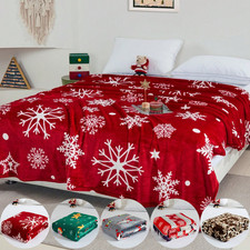 CHRISTMAS THROWS WARM FLANNEL
