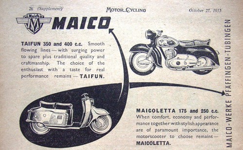 Original maico motor cycle - motor,