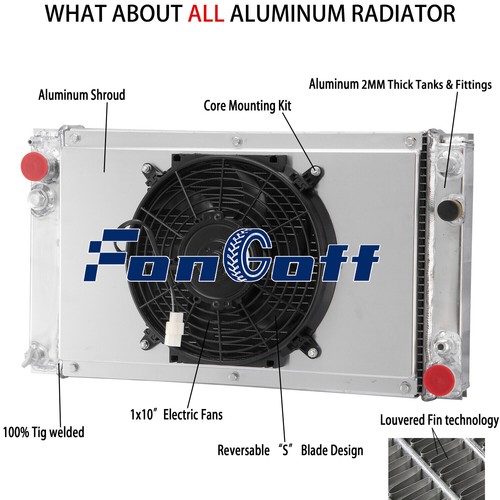 Row radiator shroud - radiator, 10"