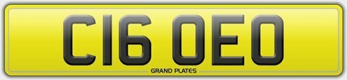 C16 oeo number plate - oeo,
