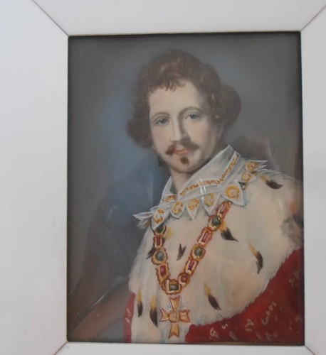Antique miniature portrait - antique,