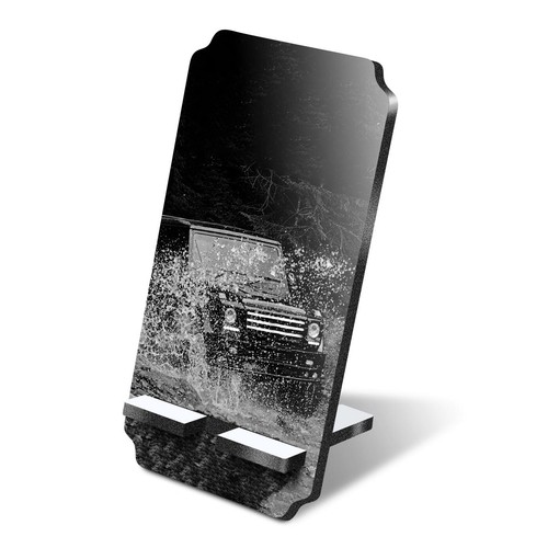 5mm mdf phone stand - phone, bw