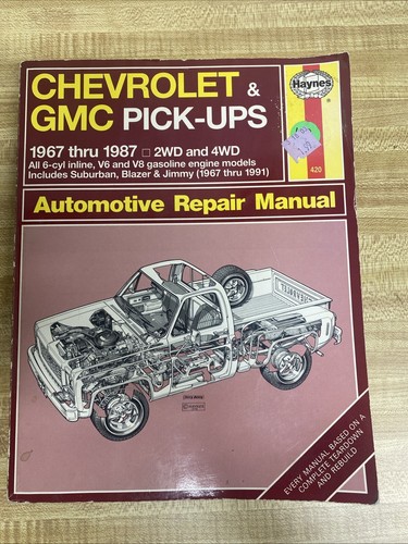 Haynes chevy gmc pick ups - chevy, pick-ups