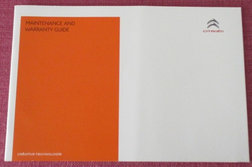 Citroen service book - (2016),