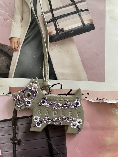 Radley grey leather - dog, tag