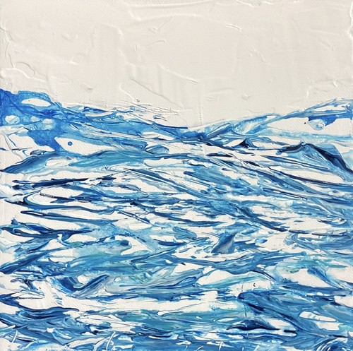 Abstract sea painting original - sea,