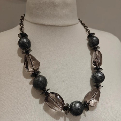 Gunmetal distressed silver - &,