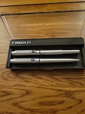 Vintage Parker 25 Fountain & Ballpoint  Pen Set Matching Date Codes.