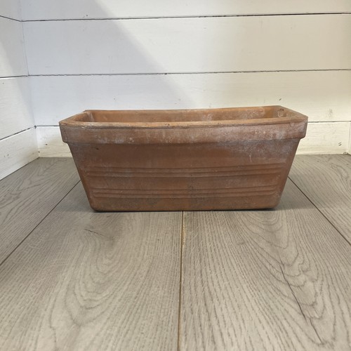 Vintage terracotta window pot - vintage,