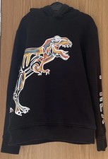 Next Black Dinosaur Print Hoodie, Pockets - Age 9 years   