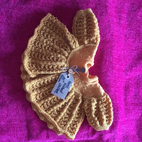 Hand knitted dolls clothes - knitted,