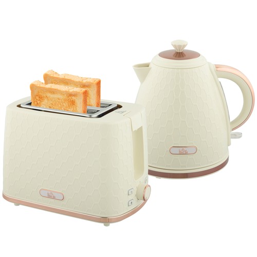 Homcom kettle and toaster - toaster, set