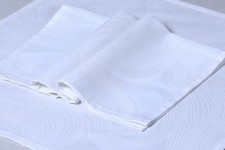 100% White JEO JACQUARD Cotton