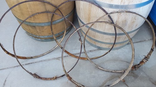 Five used wine barrel - five, willow