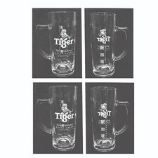 TIGER BEER 4 x LARGE TANKARD