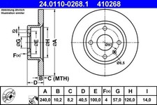 Brake Disc For Vauxhall CORSA