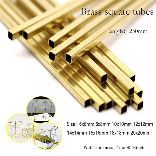 Square round brass tube - round,