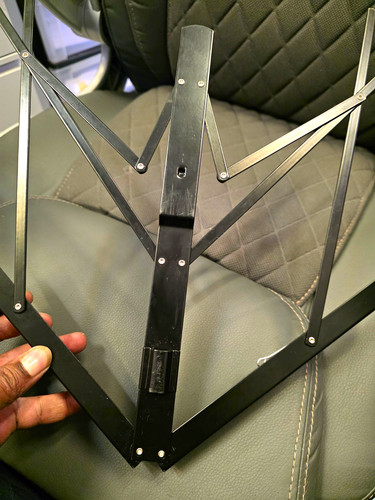 Black metal folding - black,