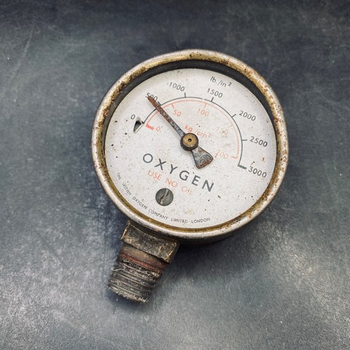 Antique gauge oxygen - gauge,