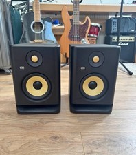 KRK Rokit RP5 G4 Studio Monitor Speakers, 5", Black/Yellow (Pair)