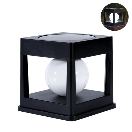 2led solar post - solar, lights