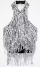 ZARA Silver Sequinned Surplice