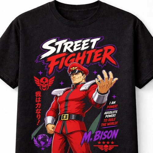 Street fighter bison retro - street, m