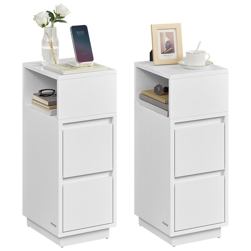 Vasagle slim bedside tables - bedside,