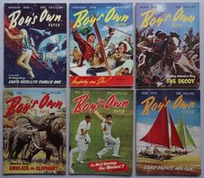 Boy's Own Paper 1956 Jan-Jun x 6 VG
