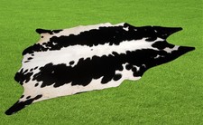 100% Genuine Cow hide Rug Area Carpet Skin Leather 19.48 sq.feet (55"x51") A 88