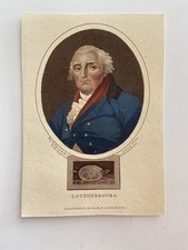 Antique 1814 Engraving  Philip James de Loutherbourg  Landscape Artist & Scenic