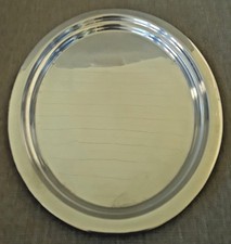 Vintage Antique Sterling Silver Small Oval Butter Dish Tray 5.75"x4.75" 117 g