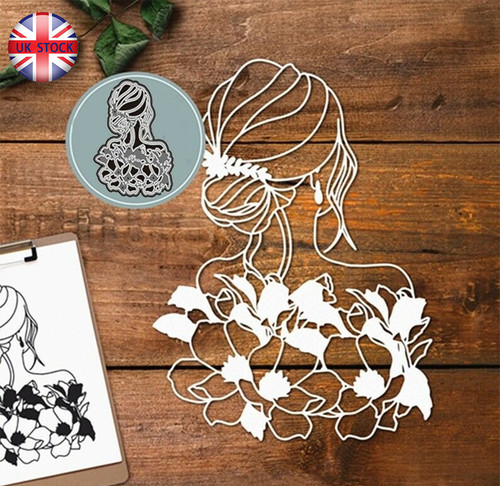 Flower lady metal cutting - lady,