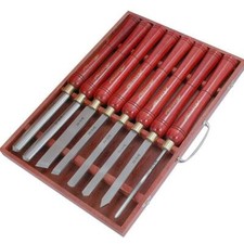 8pc chisel set hss wood - hss, lathe