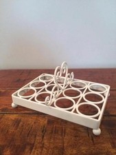 CAST IRON 6 OR 12 EGG HOLDER