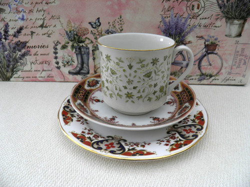 Mismatched bone china tea cup - bone,