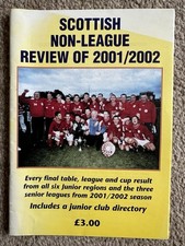 SCOTTISH NON LEAGUE REVIEW OF 2001/2002 FOOTBALL BOOK