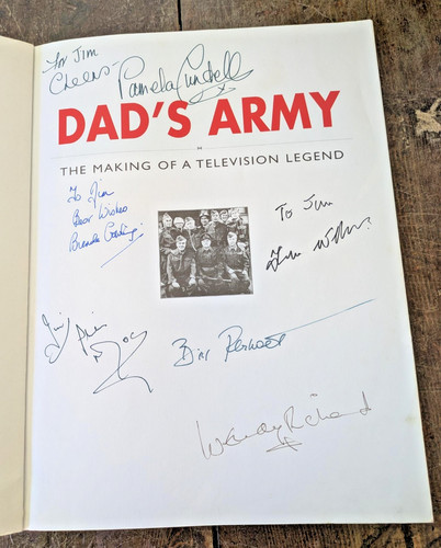 Dad army multi signed book - dad's,