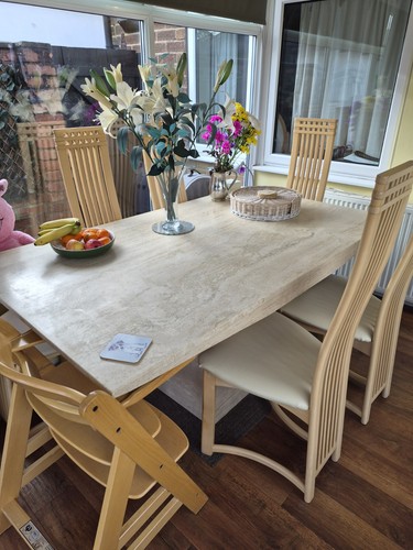 Marble dining table 100cm - dining, by