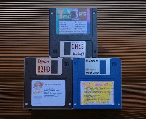 Vintage midi song files floppy - vintage,