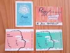 Vintage Peggy Ladies Hairdresser Stanwick Northamptonshire Appt Cards 1957 Etc