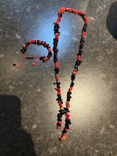 18k solid gold brand new beaded necklace and bracelet set 