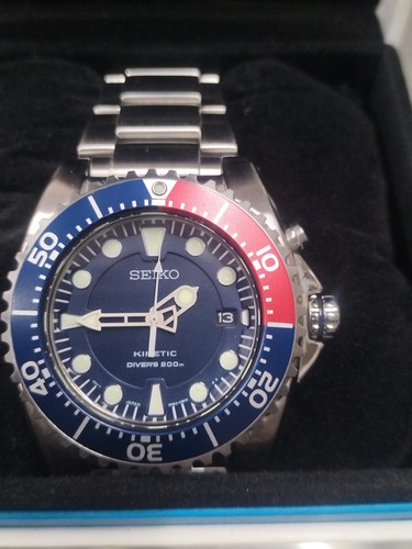 Seiko kinetic pepsi bezel - seiko,