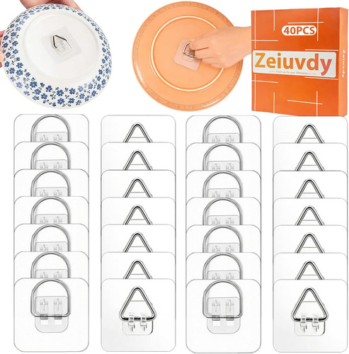 Adhesive disc plate - plate, hangers