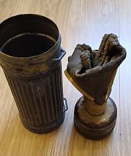 WW2 German, 1942 dated Gas Mask and case, Afrika Korps rare item.