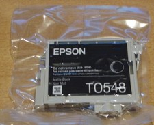 GENUINE EPSON T0548 Matte Black cartridge FROG sealed Original ink R800 R1800