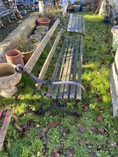 Wrought Strap Work iron garden bench Antique  Victorian Foundry Coalbrookdale